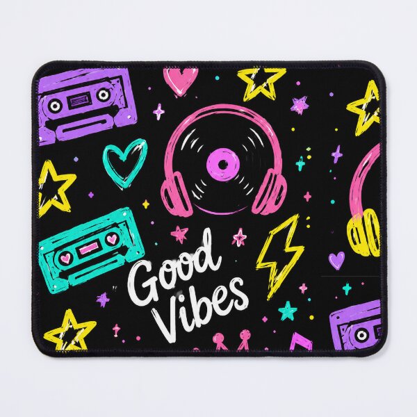 Item preview, Good Vibes Music Hearts Pattern designed and sold by Car23314.
