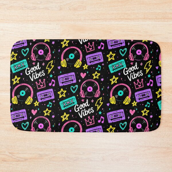 Item preview, Good Vibes Music Hearts Pattern designed and sold by Car23314.
