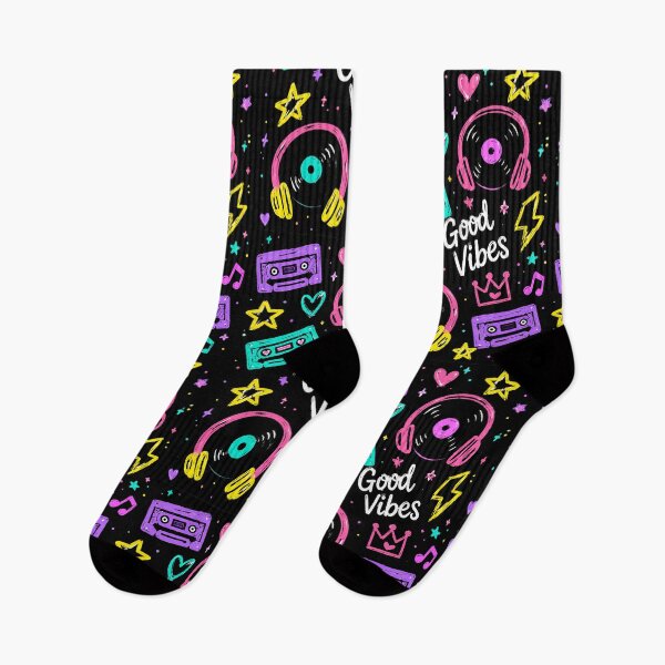 Item preview, Good Vibes Music Hearts Pattern designed and sold by Car23314.