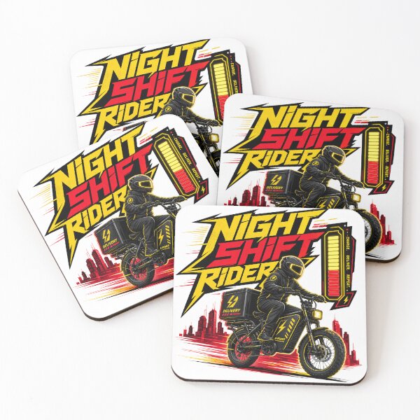 Item preview, Night Shift Rider Electric Delivery Bike Shirt designed and sold by OMNITeeSigns.