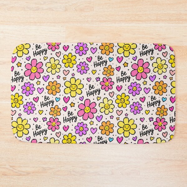 Item preview, Be Happy Colorful Flowers Pattern designed and sold by Car23314.