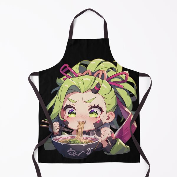 Item preview, Daki Demon Slayer Green Hair Ramen Drama designed and sold by mildaclairmo.