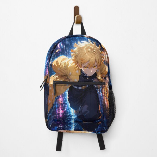 Item preview, Zenitsu Agatsuma Demon Slayer Neon Rain Sprint designed and sold by Dashsopaner.