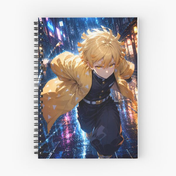 Item preview, Zenitsu Agatsuma Demon Slayer Neon Rain Sprint designed and sold by Dashsopaner.