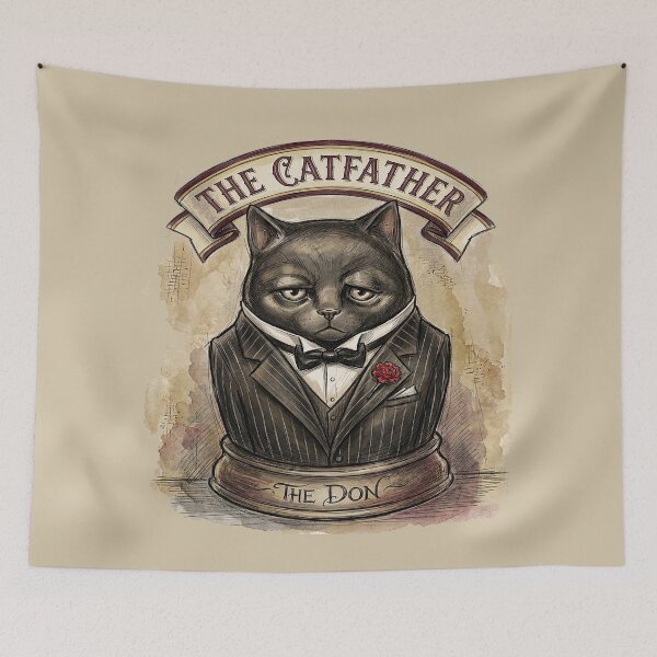 Item preview, The CarFather II for the cat daddy in your life designed and sold by Ginny Luttrell.