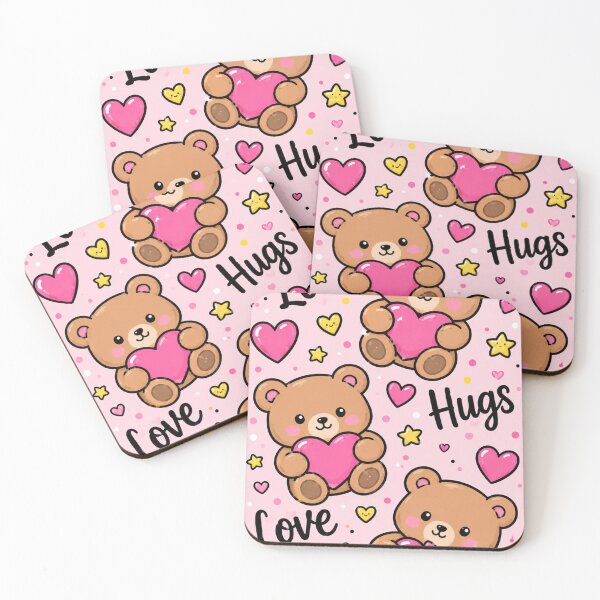 Item preview, Cute Teddy Bear Love Hugs Pattern designed and sold by Car23314.