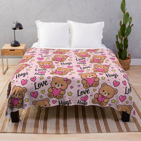 Item preview, Cute Teddy Bear Love Hugs Pattern designed and sold by Car23314.
