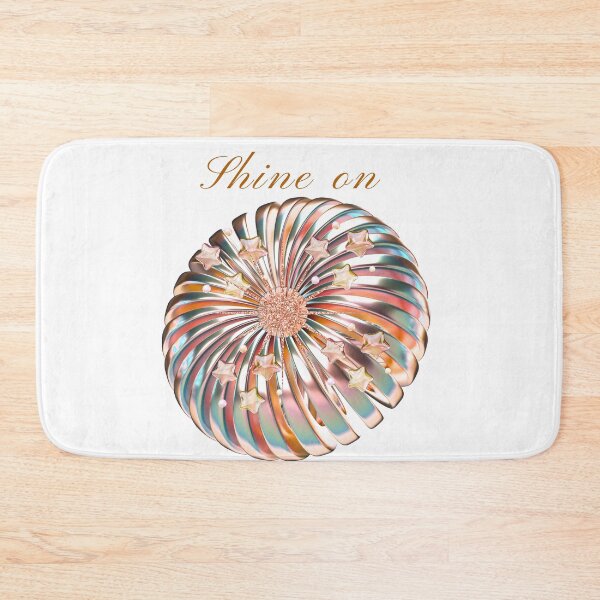 Item preview, Shine on 3D Metallic Swirl and Glowing Stars Aesthetic Art designed and sold by MinimalAurashop.