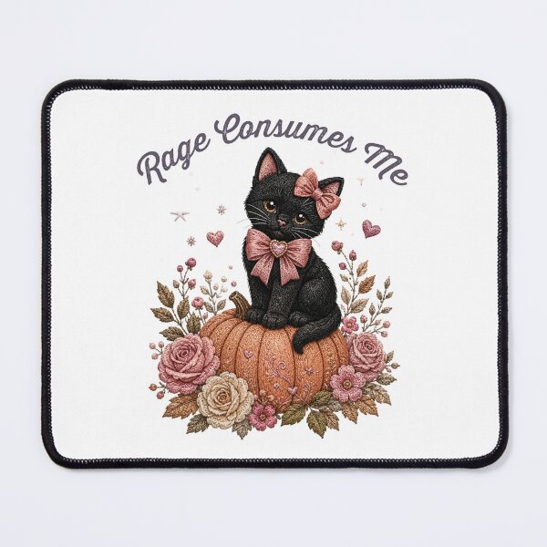 Item preview, Rage Consumes Me Cute Black Kitten designed and sold by aponwao.