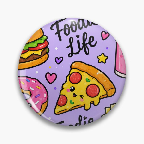 Item preview, Foodie Life Pizza & Burger Pattern designed and sold by Car23314.