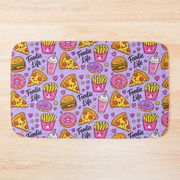 Item preview, Foodie Life Pizza & Burger Pattern designed and sold by Car23314.