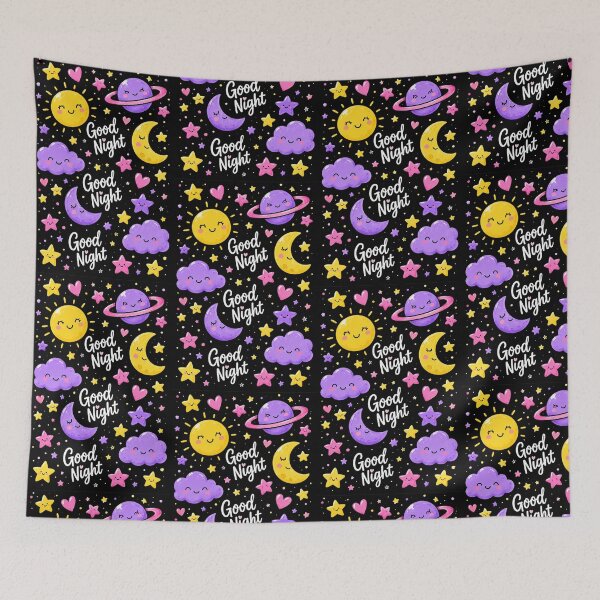 Item preview, Good Night Sun Moon & Planets designed and sold by Car23314.