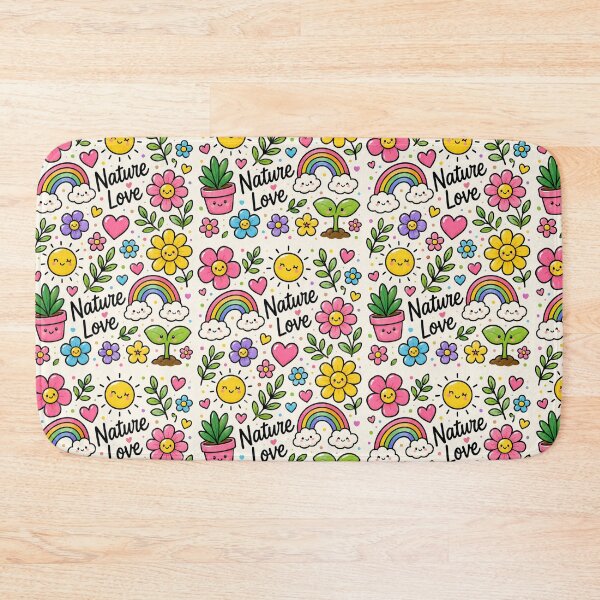 Item preview, Nature Love Flowers & Rainbow Pattern designed and sold by Car23314.