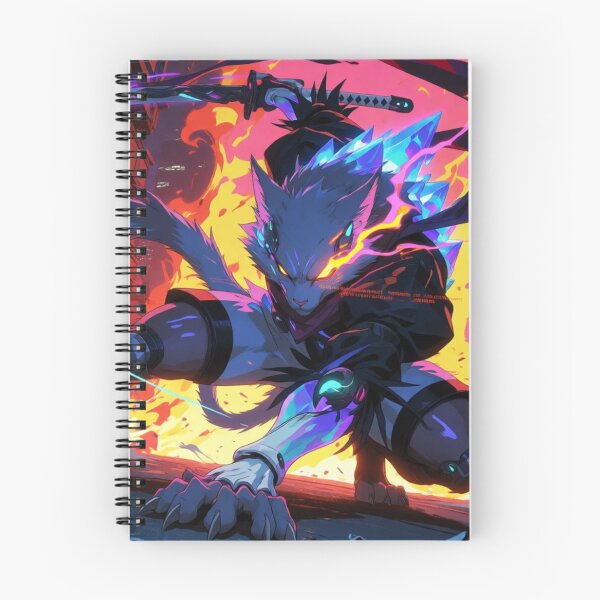 Item preview, Blue Beast Unleashed in Flame and Might (V6) designed and sold by SabaMirzique.