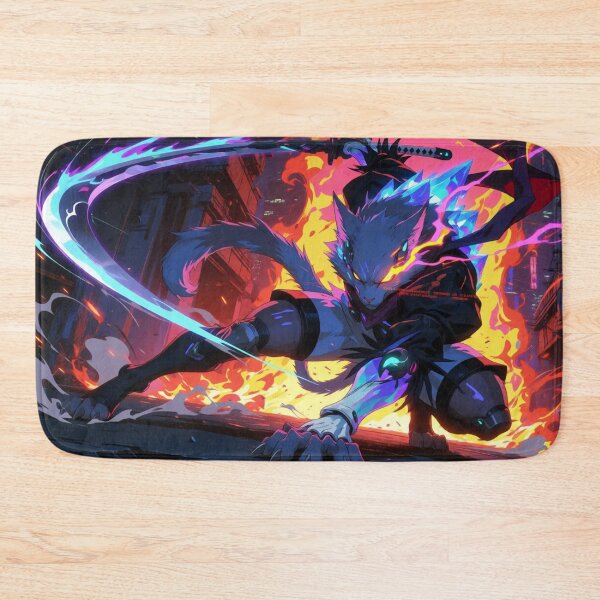 Item preview, Blue Beast Unleashed in Flame and Might (V6) designed and sold by SabaMirzique.