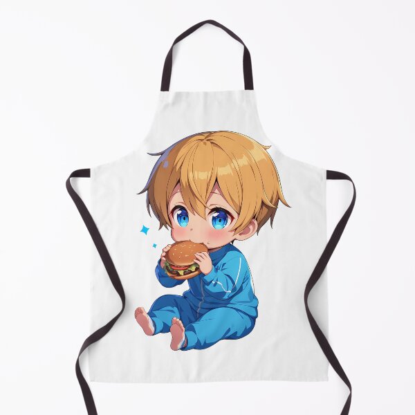 Item preview, Eugeo Sword Art Online Chibi Burger Blue Pajama Bite designed and sold by Dashsopaner.