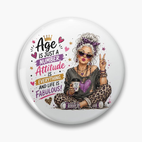 Item preview, Age Is Just A Number Fabulous designed and sold by WhooHoo-Art.