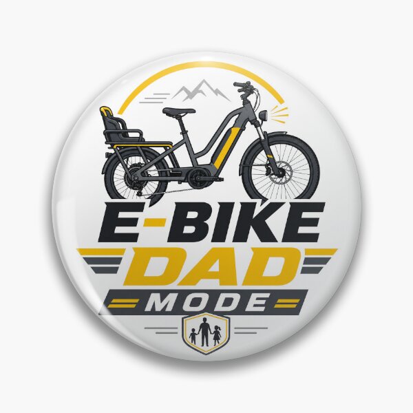 Item preview, E‑Bike Dad Mode Electric Bike Father Shirt designed and sold by OMNITeeSigns.