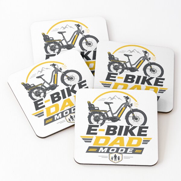 Item preview, E‑Bike Dad Mode Electric Bike Father Shirt designed and sold by OMNITeeSigns.