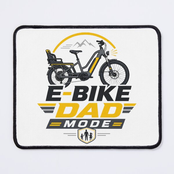 Item preview, E‑Bike Dad Mode Electric Bike Father Shirt designed and sold by OMNITeeSigns.