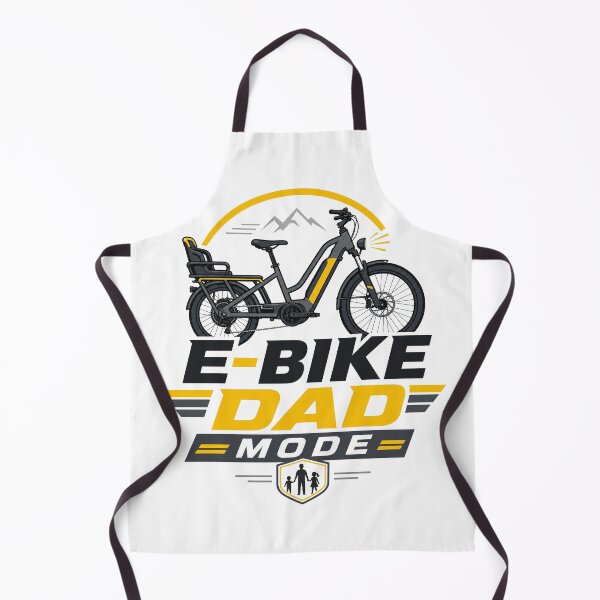 Item preview, E‑Bike Dad Mode Electric Bike Father Shirt designed and sold by OMNITeeSigns.