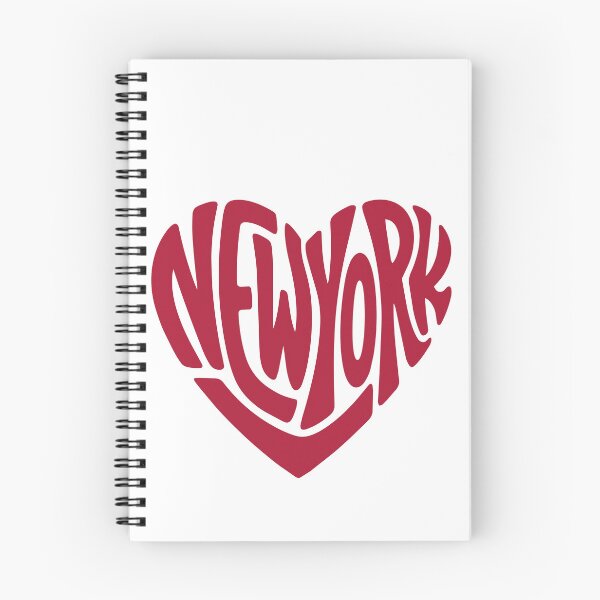 Item preview, New York Heart Shape Retro Typography Design designed and sold by castillomiami.