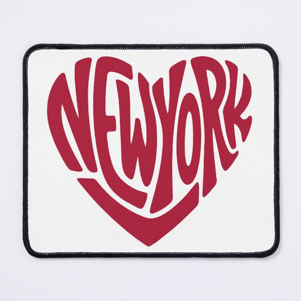 Item preview, New York Heart Shape Retro Typography Design designed and sold by castillomiami.