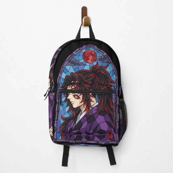 Item preview, Kokushibou Demon Slayer Red Moon Blue Glass Portrait designed and sold by mildaclairmo.