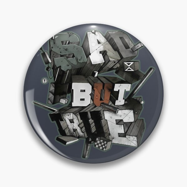 Item preview, Distressed Industrial 3D Typography - Sad But True designed and sold by Z3al-Store.