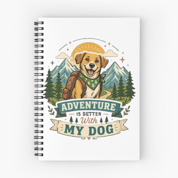 Item preview, Adventure Is Better With My Dog – Outdoor Dog Lover Design designed and sold by EkiStudio - Elegant Lifestyle Collection.