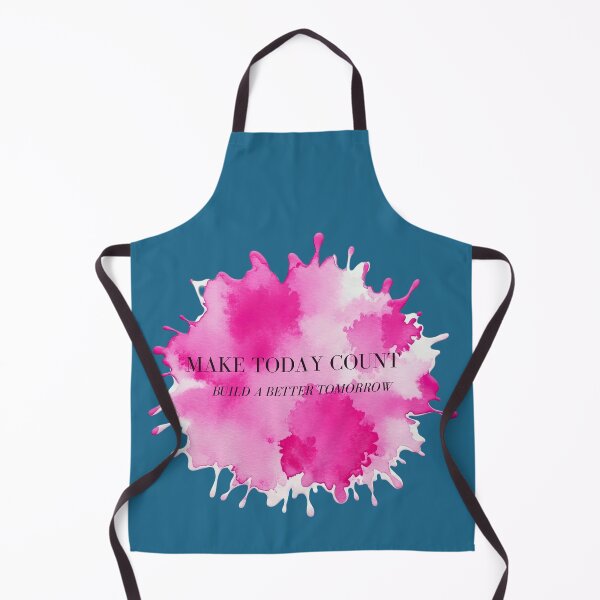 Item preview, Make Today Count – Build a Better Tomorrow Motivational Paint Splatter Design designed and sold by CREATIVE HIVE.