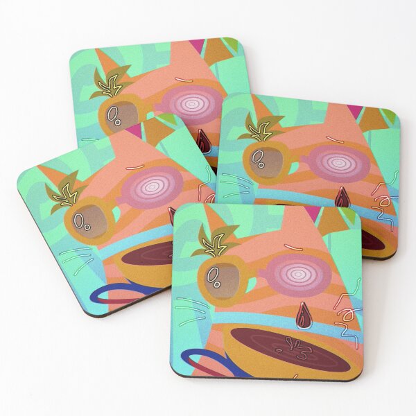 Item preview, Retro Abstract Coffee Cat designed and sold by T9AXER.