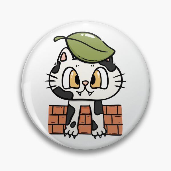 Item preview, cute cat with leaf designed and sold by YQvibe Studio.
