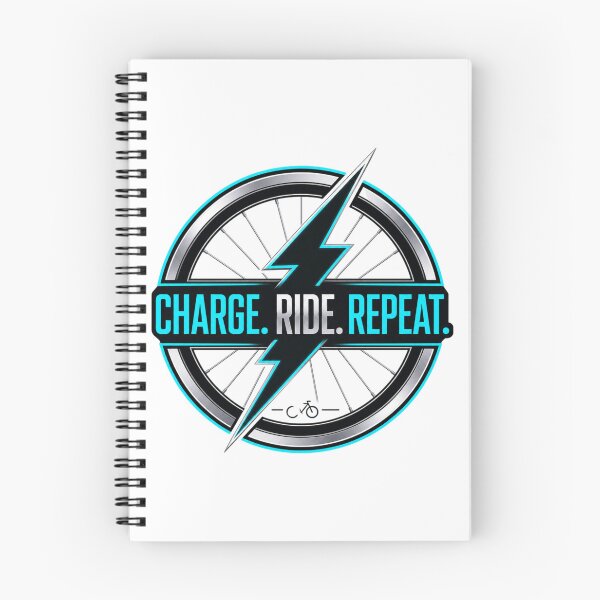 Item preview, Charge Ride Repeat Electric Bike Lifestyle Shirt designed and sold by OMNITeeSigns.