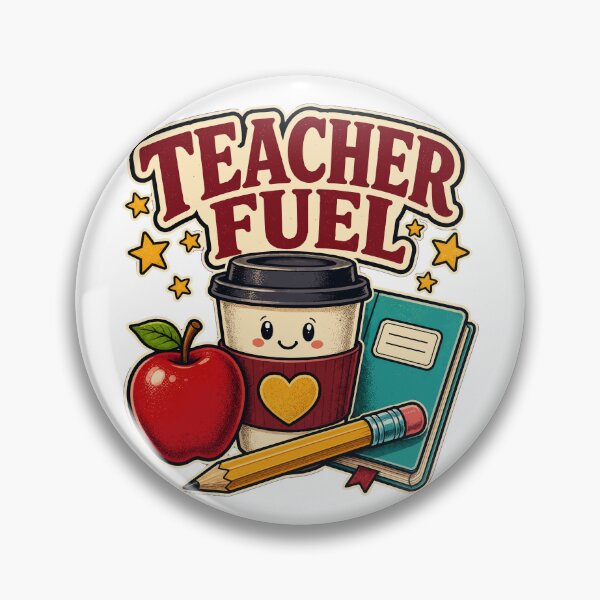 Item preview, Back to school Teacher Fuel Coffee Apple Books Funny Teacher Gift designed and sold by Uglyandcute.