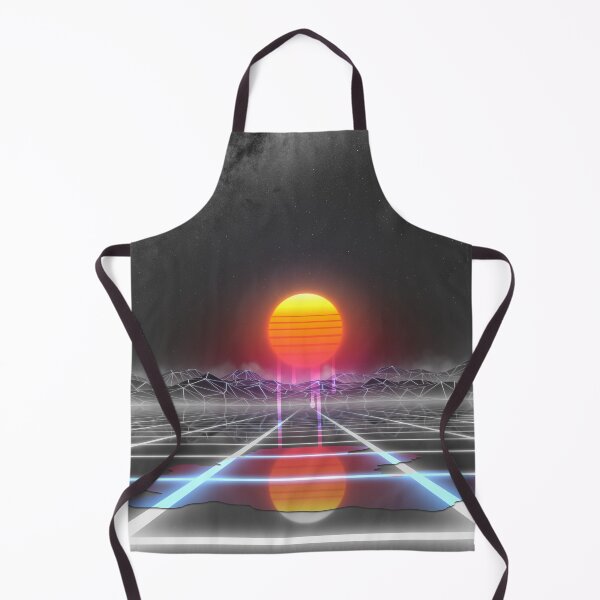 Item preview, Dripping colored sun in a synthwave landscape designed and sold by Gaia Dream Creation.