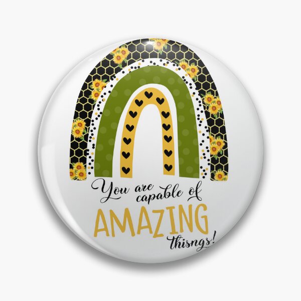 Item preview, Bee amazing, you are capable of amazing things.  designed and sold by TimesTwoAngela.
