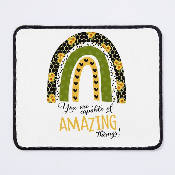 Item preview, Bee amazing, you are capable of amazing things.  designed and sold by TimesTwoAngela.