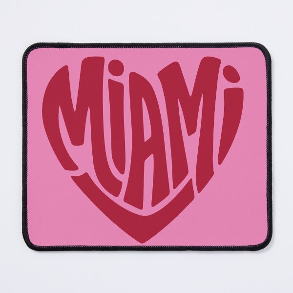 Item preview, Miami Heart Shape Retro Typography Design designed and sold by castillomiami.