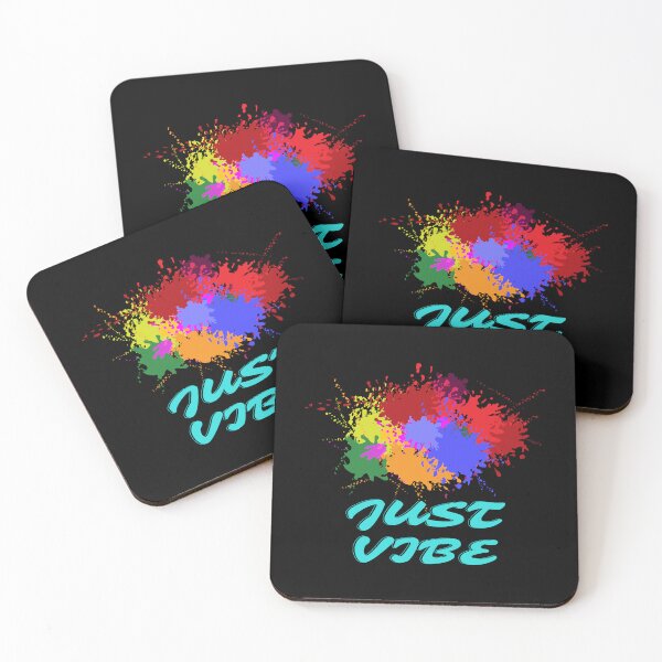 Item preview, Just Vibe – Colorful Positive Paint Splatter Design designed and sold by CREATIVE HIVE.