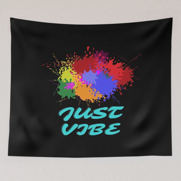 Item preview, Just Vibe – Colorful Positive Paint Splatter Design designed and sold by CREATIVE HIVE.