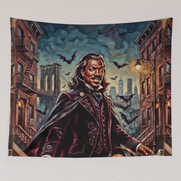 Item preview, Vampire in Brooklyn Comedy Horror Fine Art Tribute designed and sold by Art's Diner.