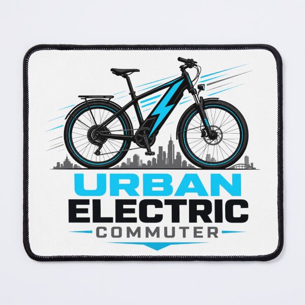Item preview, Urban Electric Commuter E‑Bike Rider Shirt designed and sold by OMNITeeSigns.