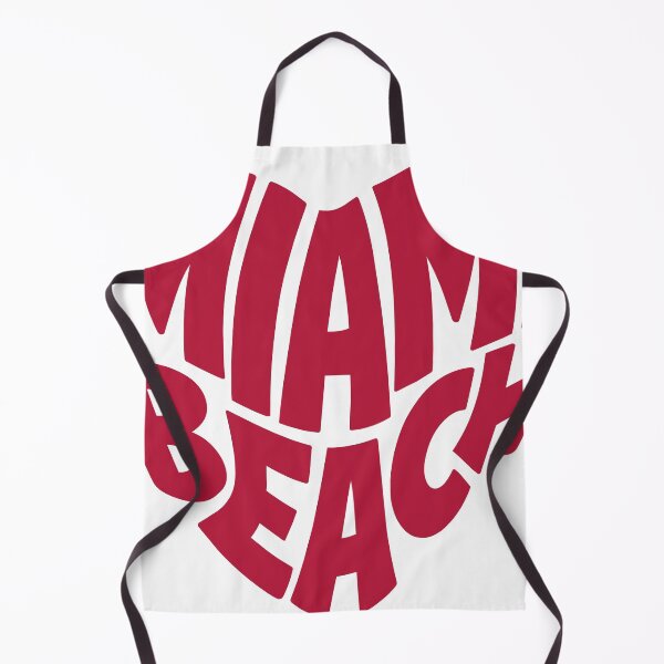 Item preview, Miami Beach Heart Shape Retro Typography Design designed and sold by castillomiami.