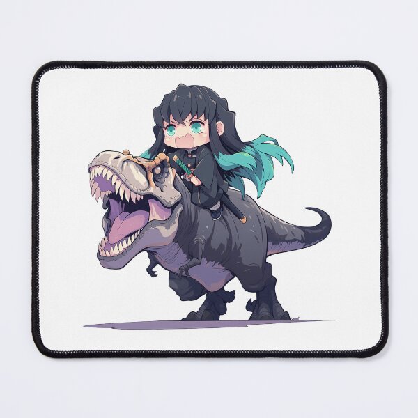 Item preview, Muichiro Tokito Demon Slayer Chibi Dinosaur Journey designed and sold by Dashsopaner.