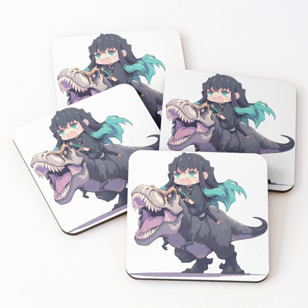 Item preview, Muichiro Tokito Demon Slayer Chibi Dinosaur Journey designed and sold by Dashsopaner.