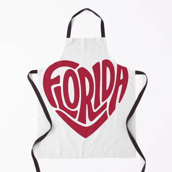 Item preview, Florida Heart Shape Retro Typography Design designed and sold by castillomiami.