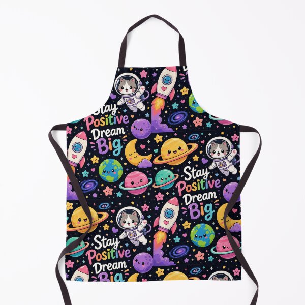 Item preview, Stay Positive Dream Big Space Cat designed and sold by Car23314.