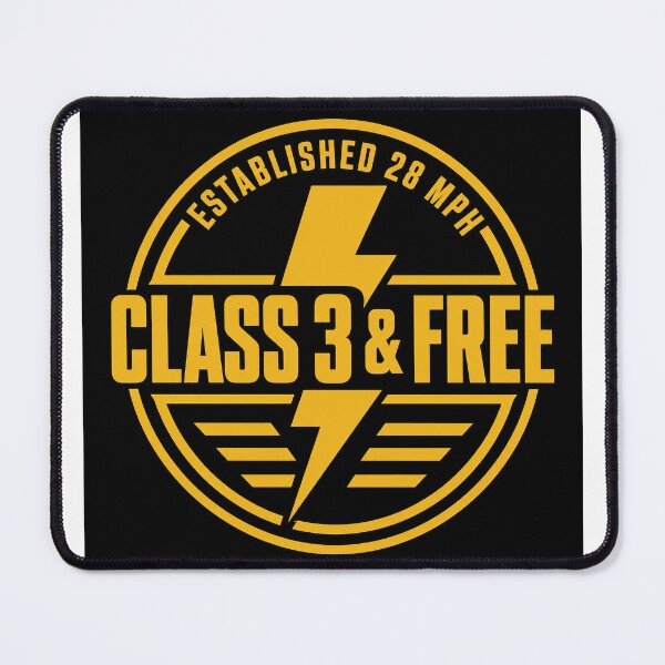 Item preview, Class 3 and Free Funny Ebike Rider T-Shirt | Sarcastic Electric Bike Gift designed and sold by OMNITeeSigns.