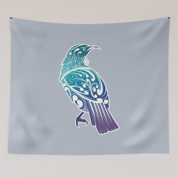 Artikelvorschau, Neuseeländischer Tui-Vogel – Blau entworfen und verkauft von MY NEW ZEALAND.